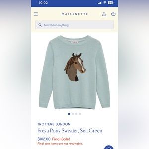 Confiture horse sweater in blue